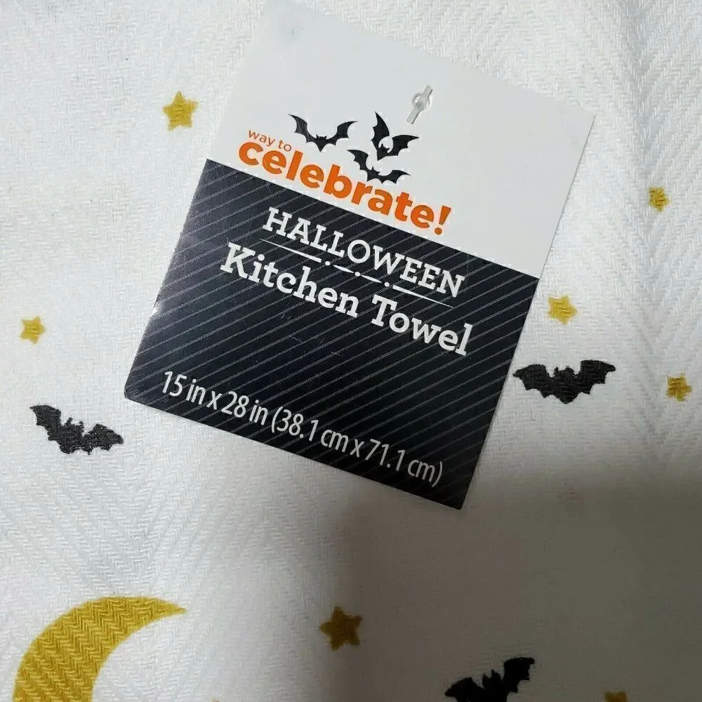 Kitchen Tea Towels Pumpkin Spice Latte Halloween‎